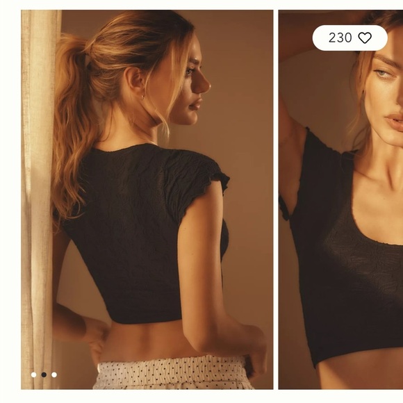 Anthropologie NWT Hannah Seamless Textured Baby Tee Edition - Picture 2 of 8